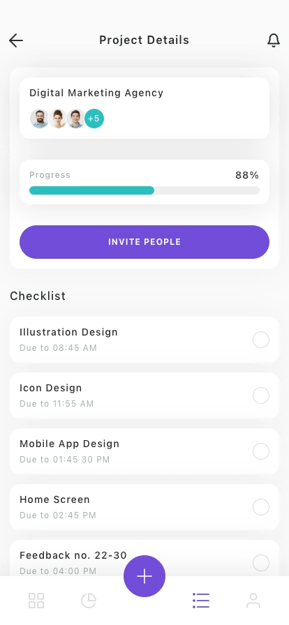 Task Manager Mobile App UI Kit - Screenshot 3