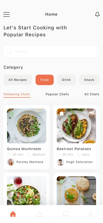 Recipe Mobile App UI Kit - Screenshot 3