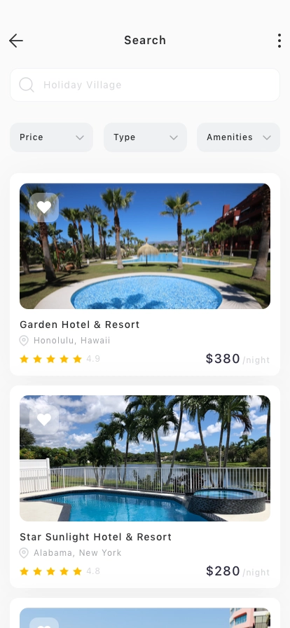 Hotel Booking Mobile App UI Kit - Screenshot 3