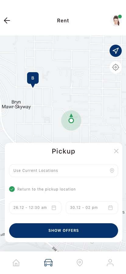 Car Rental Mobile App UI Kit - Screenshot 3