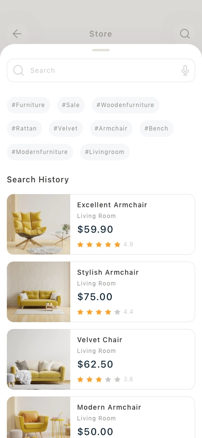 Home Furniture Mobile App UI Kit - Screenshot 4