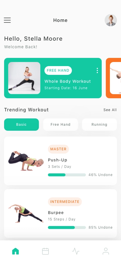 Workout Mobile App UI Kit - Screenshot 1