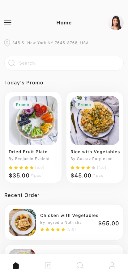 Food Delivery Mobile App UI Kit - Screenshot 1