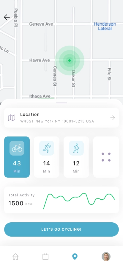 Activity Tracker Mobile App UI Kit - Screenshot 3