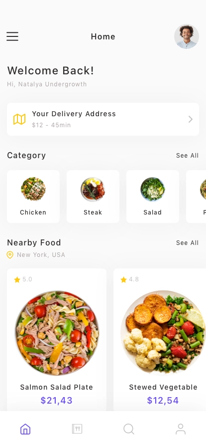 Food Delivery Mobile App UI Kit - Screenshot 1