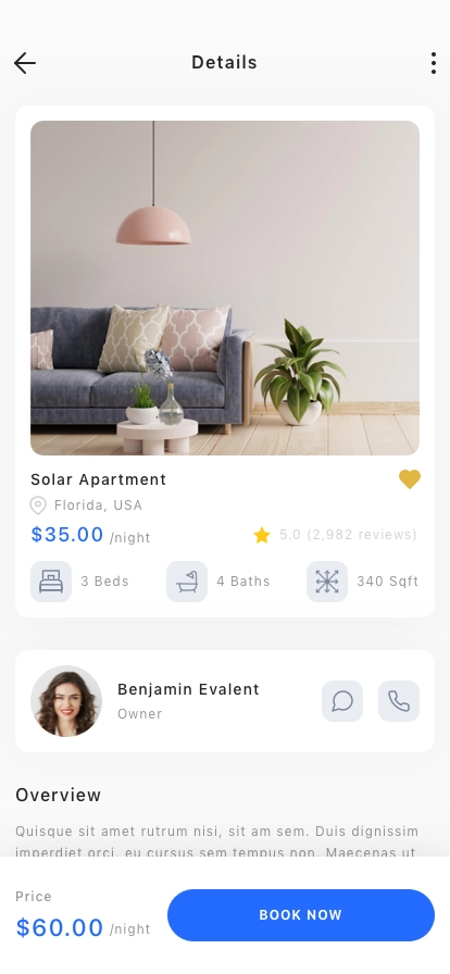 Real Estate Mobile App UI Kit - Screenshot 3