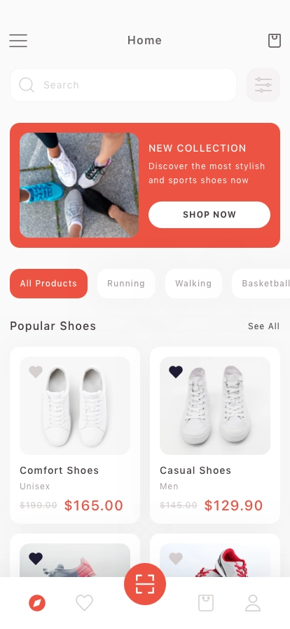 Shoes Shop Mobile App UI Kit - Screenshot 1