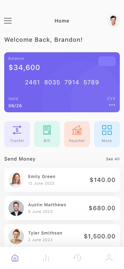 Finance Mobile App UI Kit - Screenshot 1