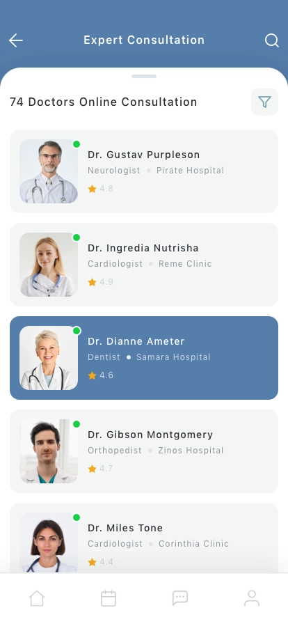 Clinic & Doctor Mobile App UI Kit - Screenshot 2