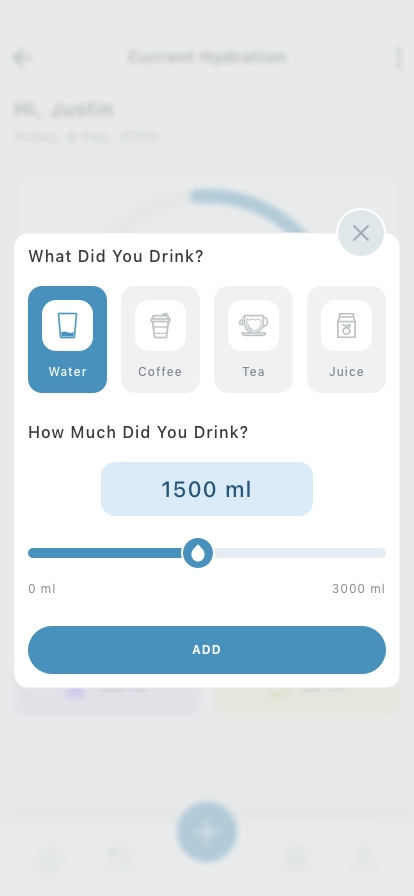 Hydration Reminder Mobile App UI Kit - Screenshot 4