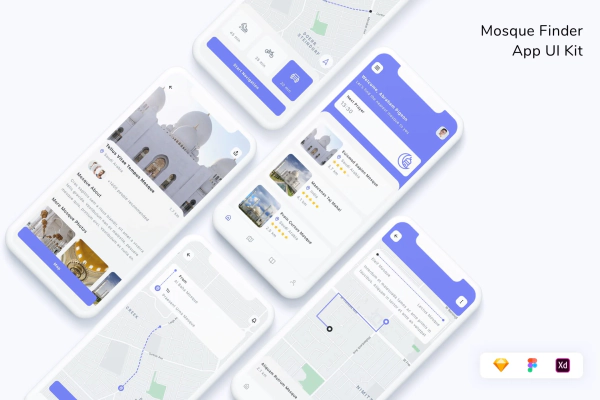 Mosque Finder App UI Kit