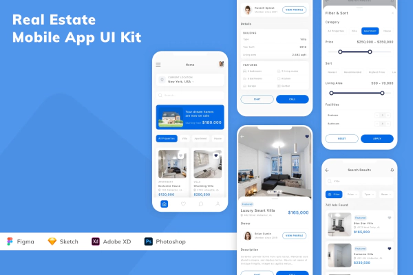 Real Estate Mobile App UI Kit