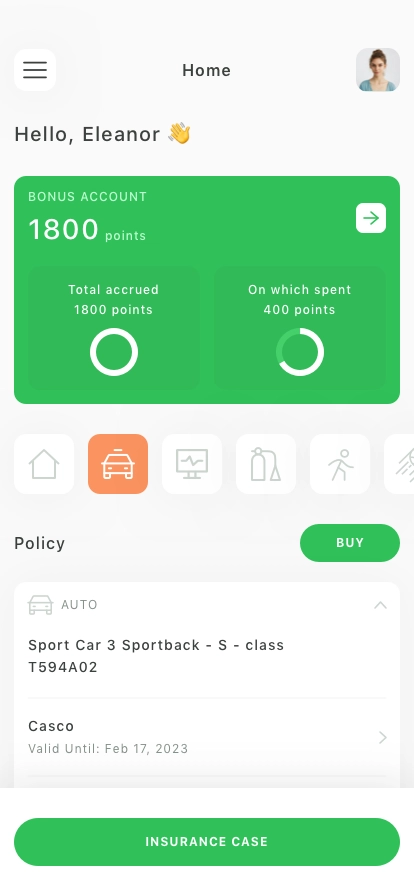 Insurance Mobile App UI Kit - Screenshot 3
