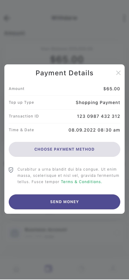 Send Money Mobile App UI Kit - Screenshot 2