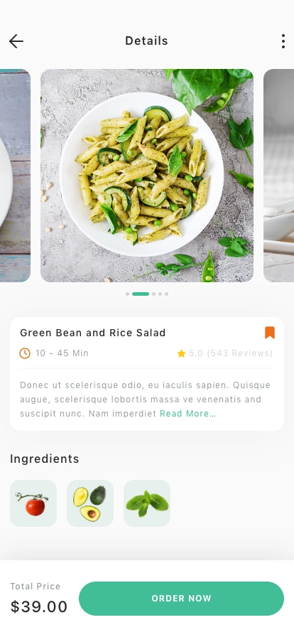 Food & Restaurant Mobile App UI Kit - Screenshot 2