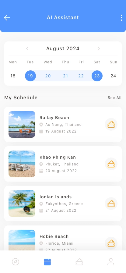 Travel Service Mobile App UI Kit - Screenshot 2