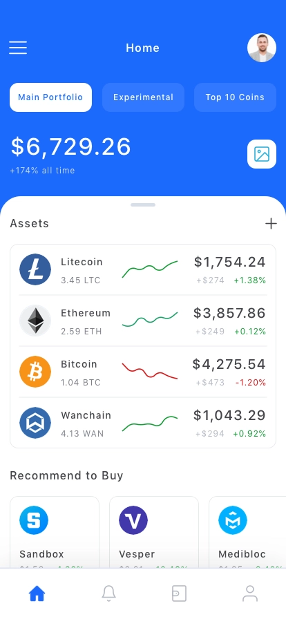 Token Wallet Mobile App UI Kit - Screenshot 1
