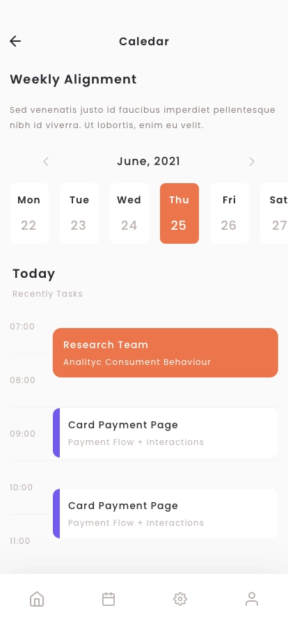 Planning Calendar App UI Kit - Screenshot 5