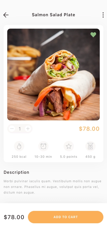 Food Ordering Mobile App UI Kit - Screenshot 3