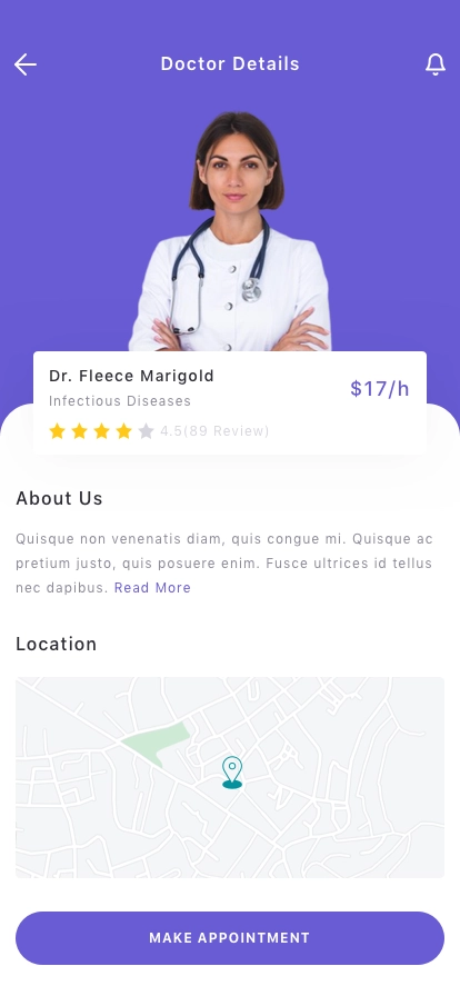 Doctor Appointment App UI Kit - Screenshot 3