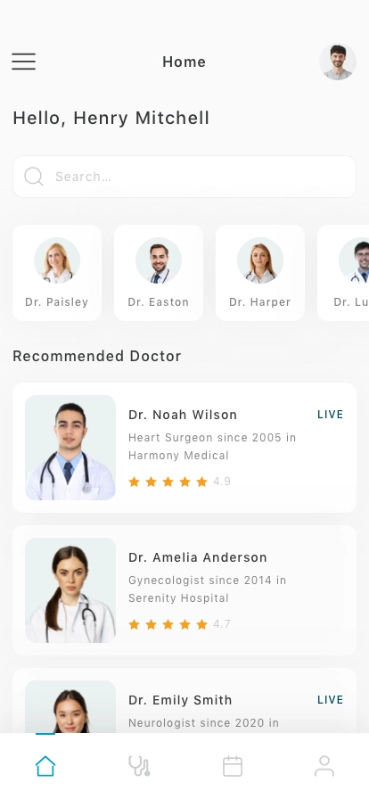 Doctor Consultation Mobile App UI Kit - Screenshot 2