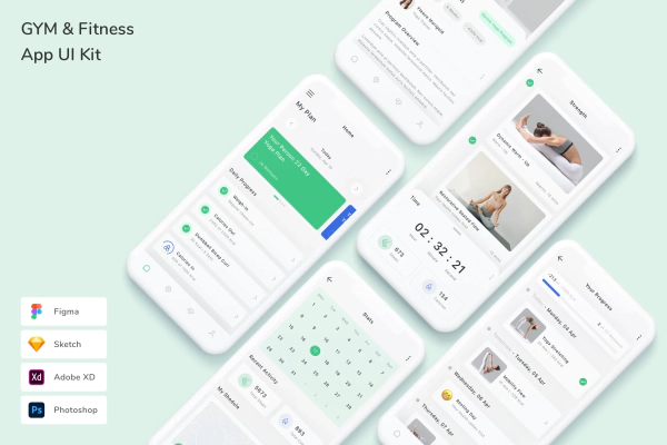 GYM & Fitness App UI Kit