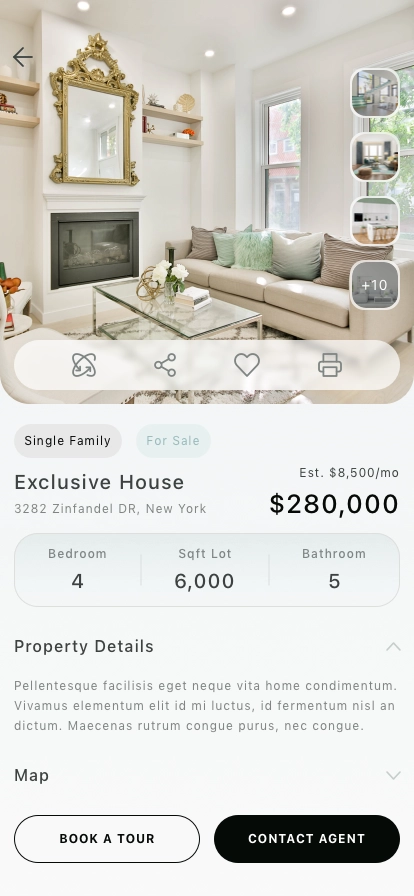 Real Estate Mobile App UI Kit - Screenshot 4