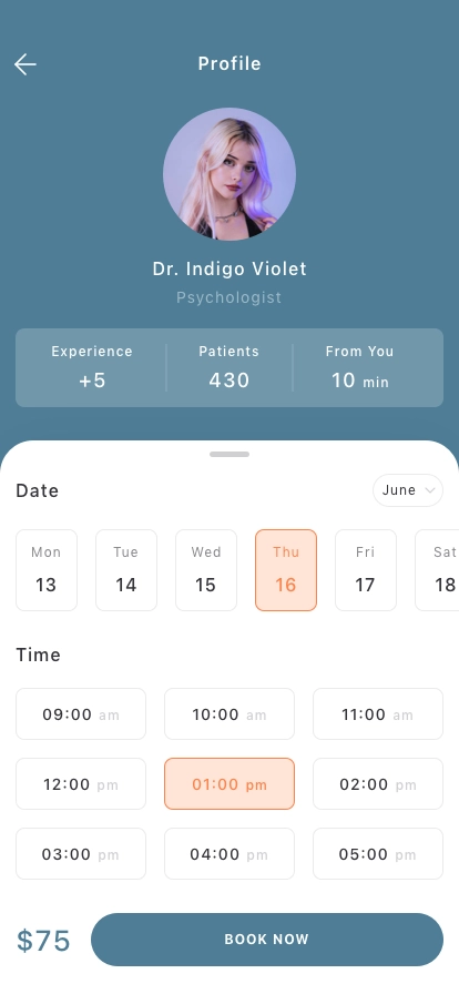 Calendar & Schedule Mobile App UI Kit - Screenshot 4