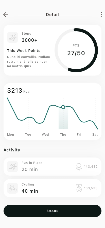 Fitness Training Mobile App UI Kit - Screenshot 4
