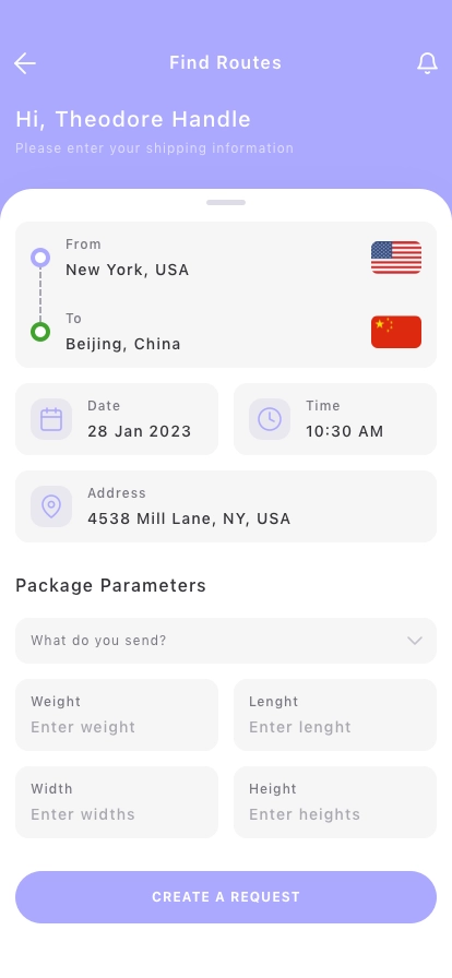 Package Delivery Mobile App UI Kit - Screenshot 3