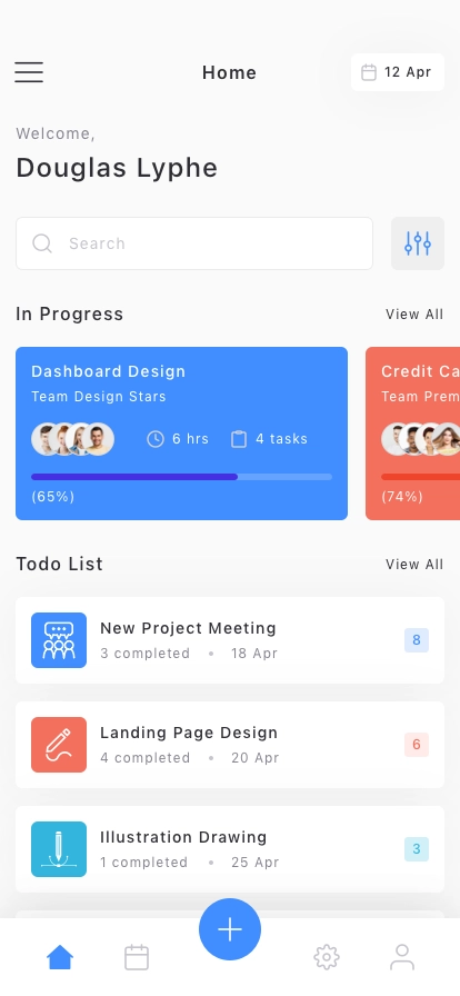 Task Management Mobile App UI Kit - Screenshot 3