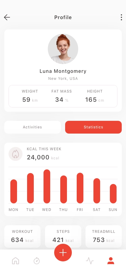 Activity Tracker Mobile App UI Kit - Screenshot 4