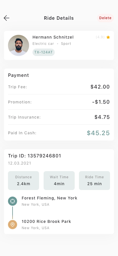 Ride Share Mobile App UI Kit - Screenshot 4