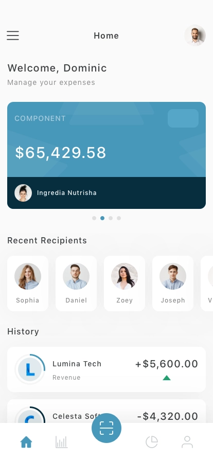 Expense Manager Mobile App UI Kit - Screenshot 1