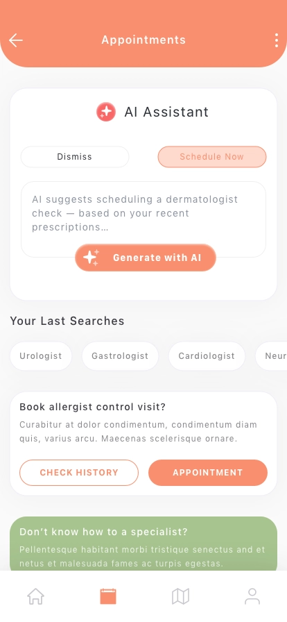 AI Healthcare Mobile App UI Kit - Screenshot 5