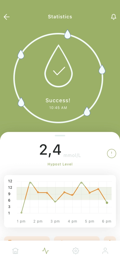 Diabetes Tracker Mobile App UI Kit - Screenshot 2