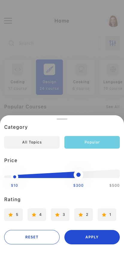 Online Learning Mobile App UI Kit - Screenshot 2