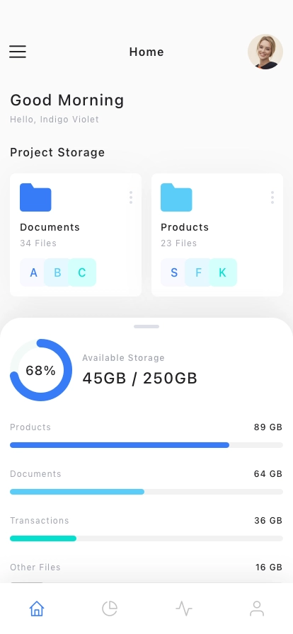Sales Dashboard Mobile App UI Kit - Screenshot 1