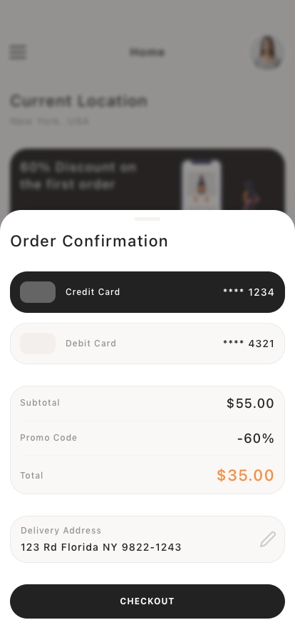 Food Ordering Mobile App UI Kit - Screenshot 2