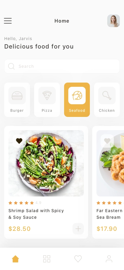 Food Delivery Mobile App UI Kit - Screenshot 1
