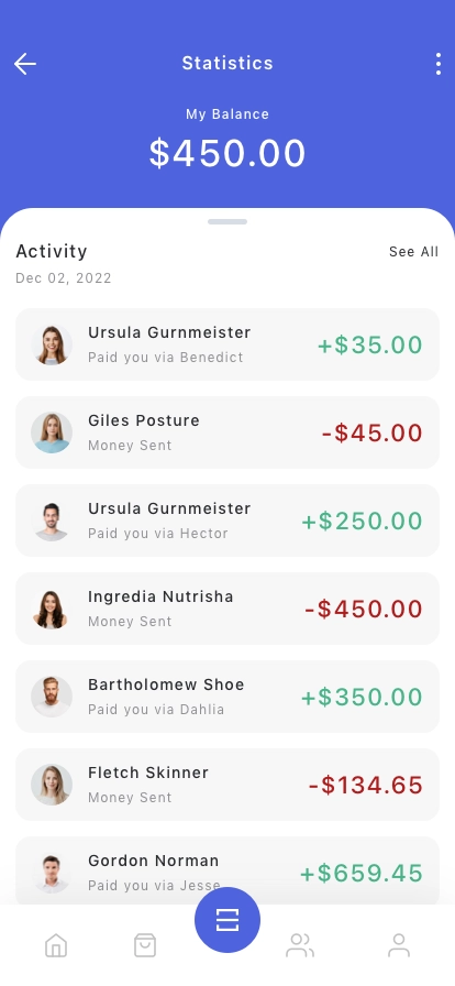 Split Bill Mobile App UI Kit - Screenshot 1