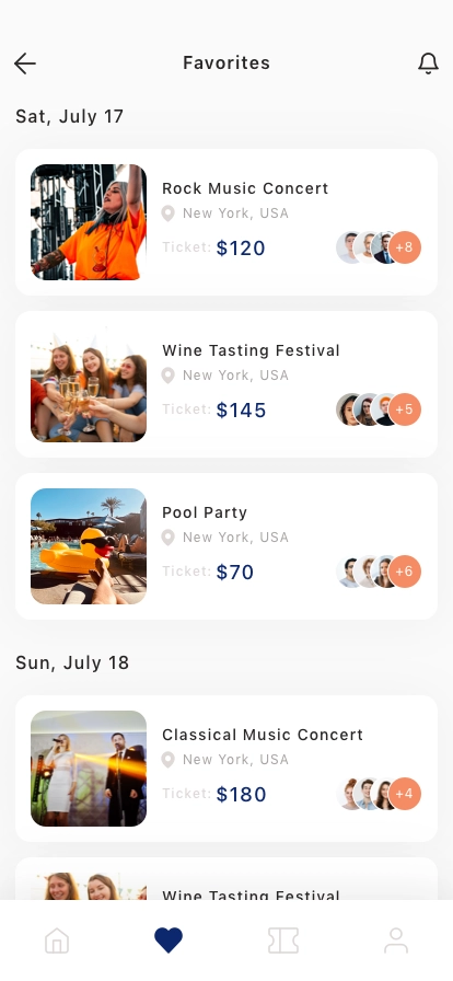 Event Finder Mobile App UI Kit - Screenshot 1
