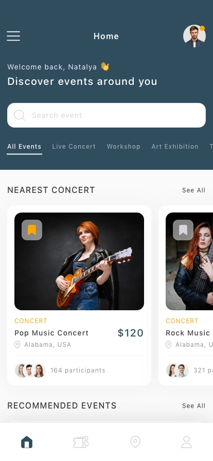 Event Mobile App UI Kit - Screenshot 1