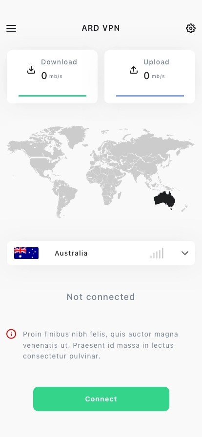 VPN App UI Kit - Screenshot 3