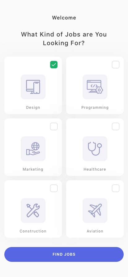 Job Finder Mobile App UI Kit - Screenshot 1