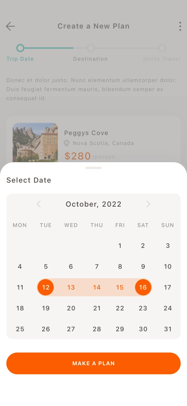 Travel Booking Mobile App UI Kit - Screenshot 3