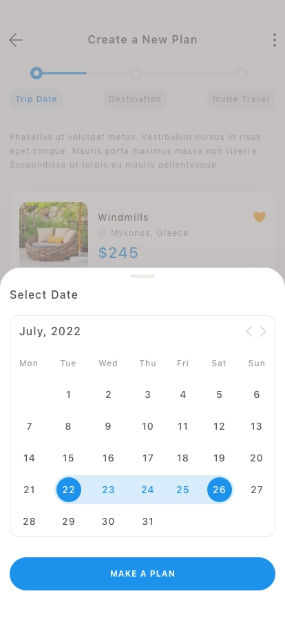 Traveling Mobile App UI Kit - Screenshot 4
