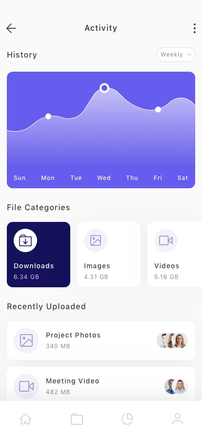 Online Storage Mobile App UI Kit - Screenshot 5