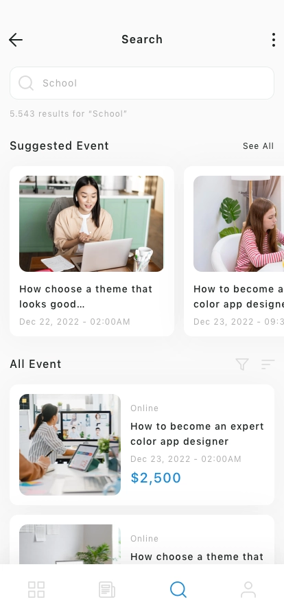 Student Social Network Mobile App UI Kit - Screenshot 5