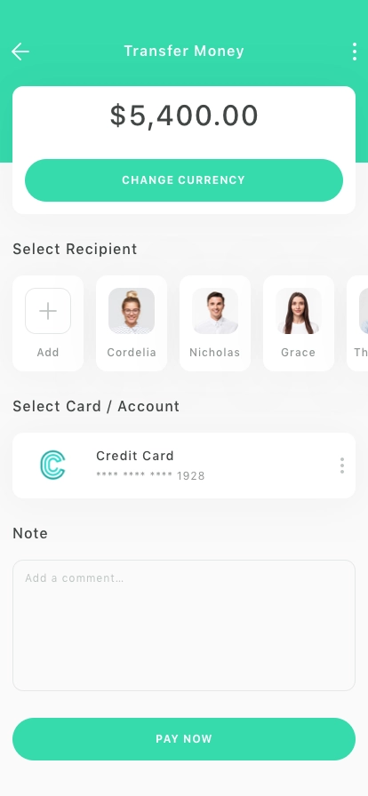 Money Transfer Mobile App UI Kit - Screenshot 4